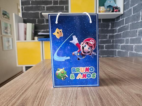 Sacolinha Super Mario Galaxy - Tamanho m