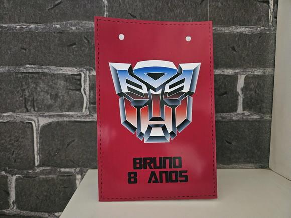 Sacolinha Transformers -tamanho m