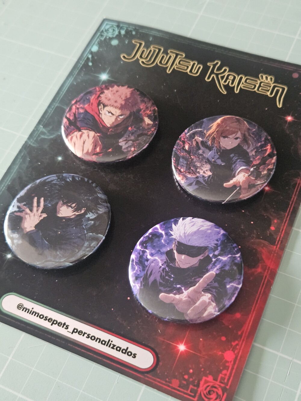 Kit de Bottons Jujutsu Kaisen