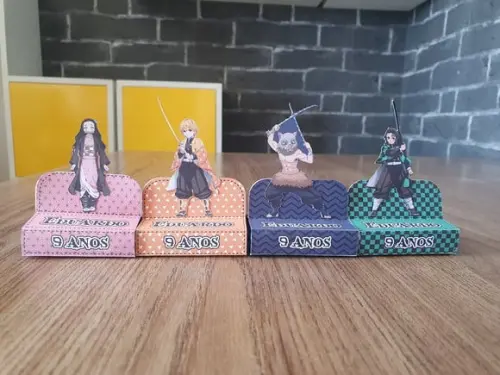 Kit 20 Porta Bis Duplo Demon Slayer