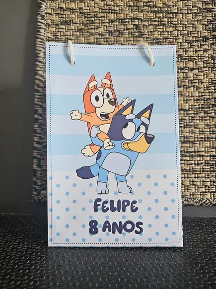 Sacolinha Bluey - Tamanho m