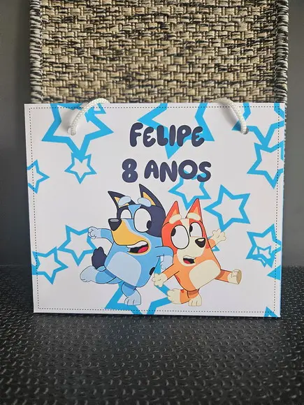 Sacolinha Bluey - Tamanho m