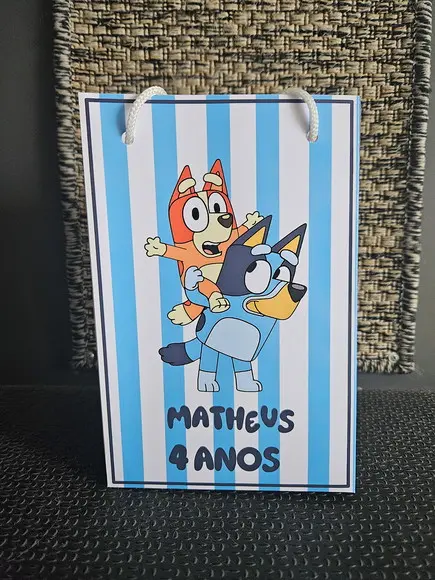 Sacolinha Bluey - Tamanho m