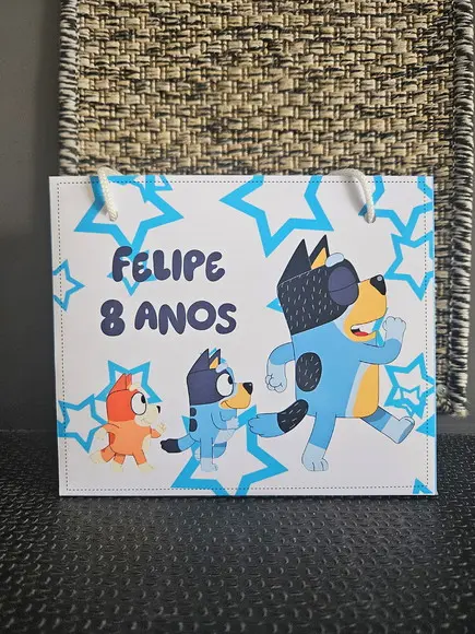Sacolinha Bluey - Tamanho m
