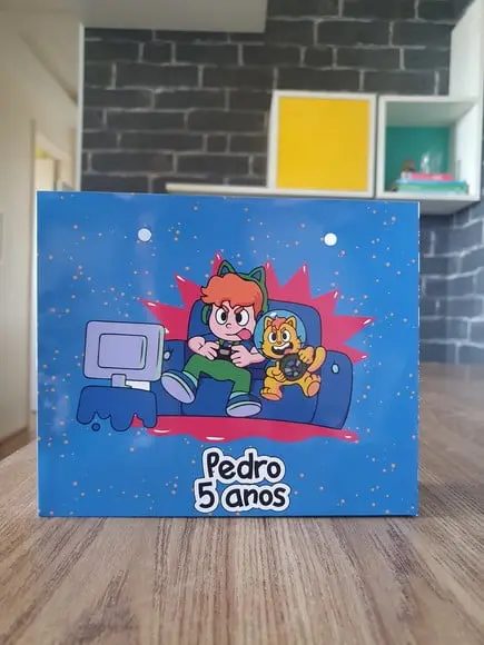 Sacolinha Gato Galactico - Tamanho m