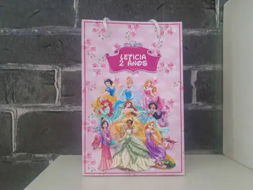 Sacolinha Princesas Disney - Tamanho m