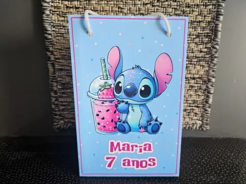 Sacolinha Stitch - Tamanho m