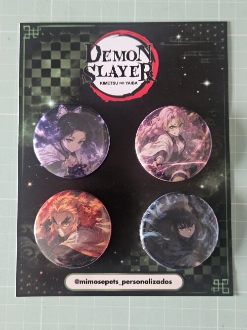 Kit de Bottons Demon Slayer Kimetsu no Yaiba - Modelo 2