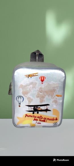 Mochila Personalizada de Volta ao Mundo Lembracinha