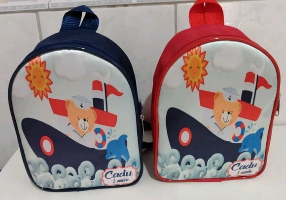Mochila Personalizada do Ursinho Marinheiro Lembrancinha