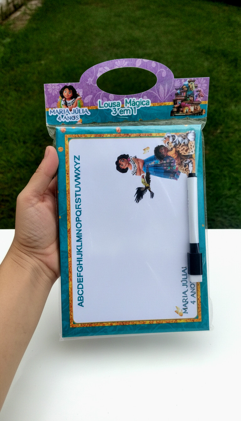 Lousa Mágica 3 em 1 ENCANTO Lembrancinhas Personalizadas