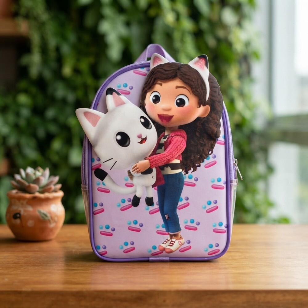 Mochila A Casa Mágica da Gabby 3D Personalizada Lembrancinhas