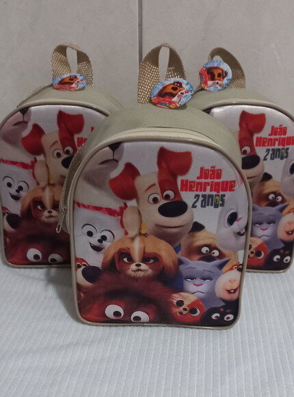 Mochila Personalizada Pets a Vida Secreta dos Bichos