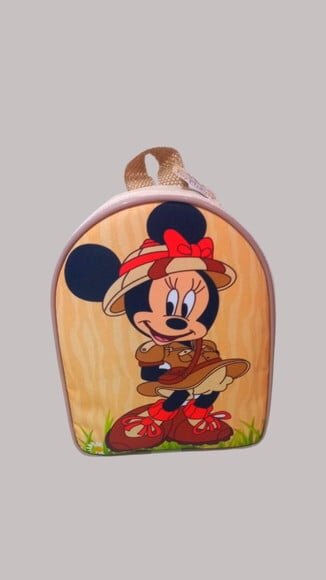Mochila Personalizados Minie Safari Lembrancinhas e Festa