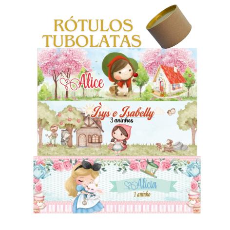 Studio MR Personalizados Rótulo Adesivo tubo lata 5x8( 5X26CM)