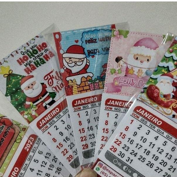 Studio MR Personalizados Mini calendários Lembrancinhas natal