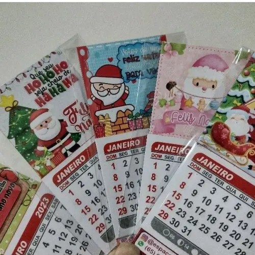 Studio MR Personalizados Mini calendários Lembrancinhas natal