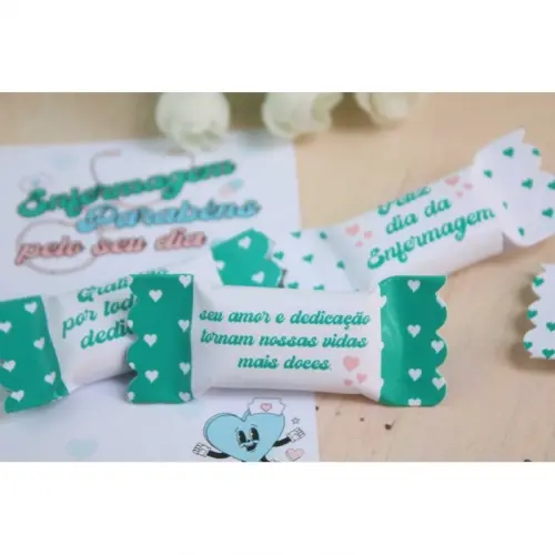 Studio MR Personalizados Kit bala personalizada Dia da enfermagem.