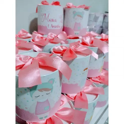 Studio MR Personalizados 50 Tubolatas personalizada Boneca Metoo (10x10)