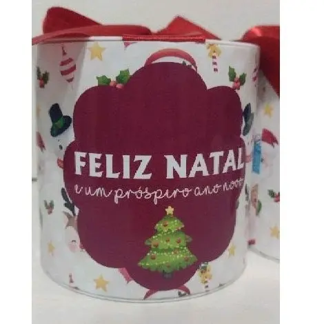 Studio MR Personalizados 30 tubolatas Personalizada Natal 10x10.
