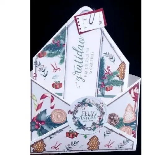 Studio MR Personalizados Caixa envelope de Natal para Kits/ cestas (Super resistente)