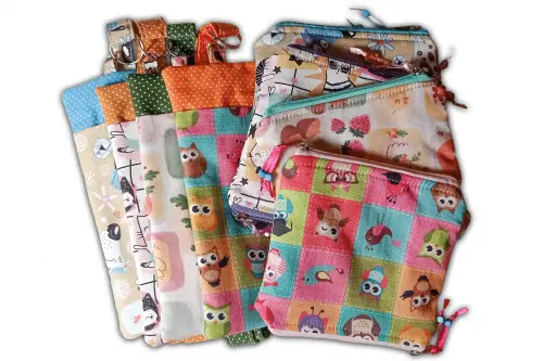 Porta Óculos/caneta para Pescoço e Bolsinha Mágica | Gatinho