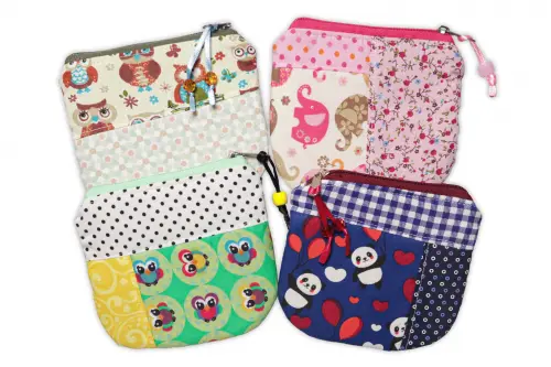 Porta Moedas de Retalhos / Coruja