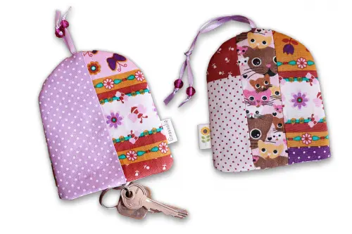Esconde Chaves de Retalhos / Roxo