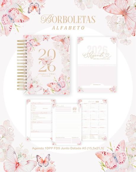 Agenda Personalizada 2026 Borboleta