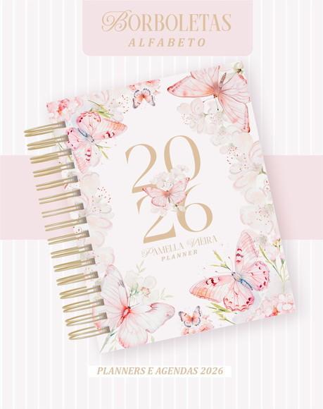 Agenda Personalizada 2026 Borboleta