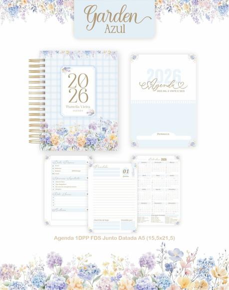 Agenda Personalizada 2026 Floral Gardem