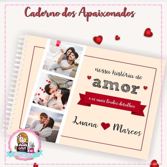 Caderno Apaixonado - Dia dos Namorados