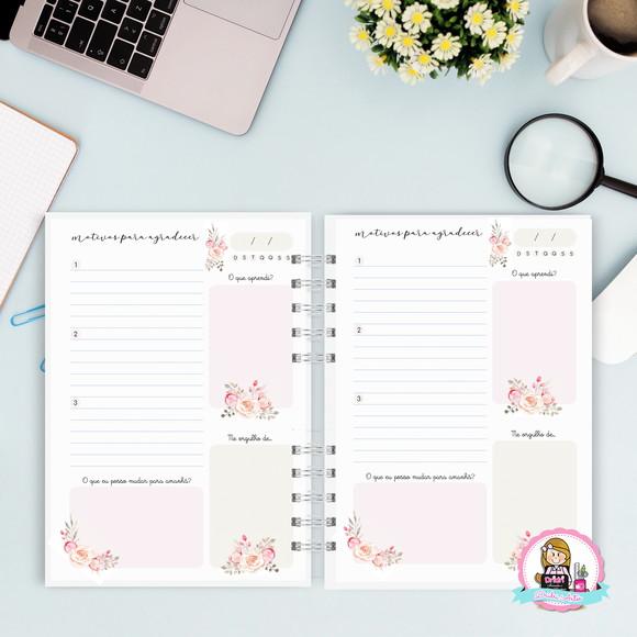 Caderno da Gratidão Floral