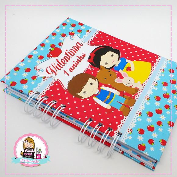 Caderno de Mensagens Branca de Neve