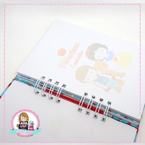 Caderno de Mensagens Branca de Neve