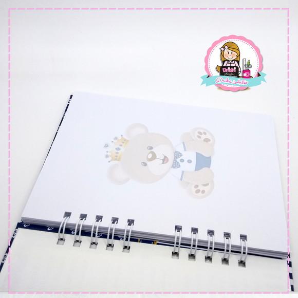 Caderno de Mensagens Ursinho Príncipe