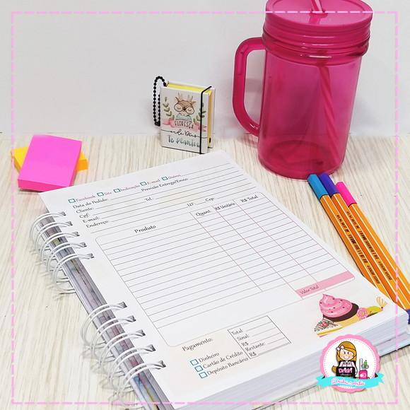 Caderno de Pedidos Confeiteira