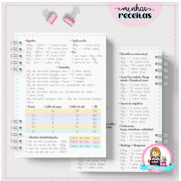 Caderno de Receitas - Personalizado