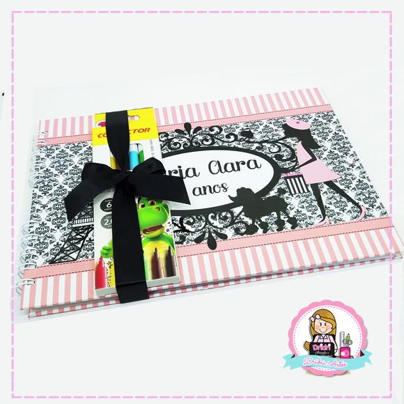 Caderno Desenho Personalizado Paris