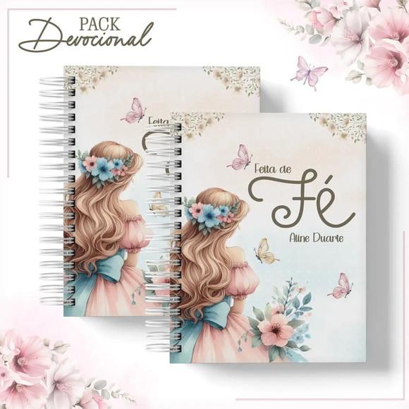 Caderno Devocional Floral
