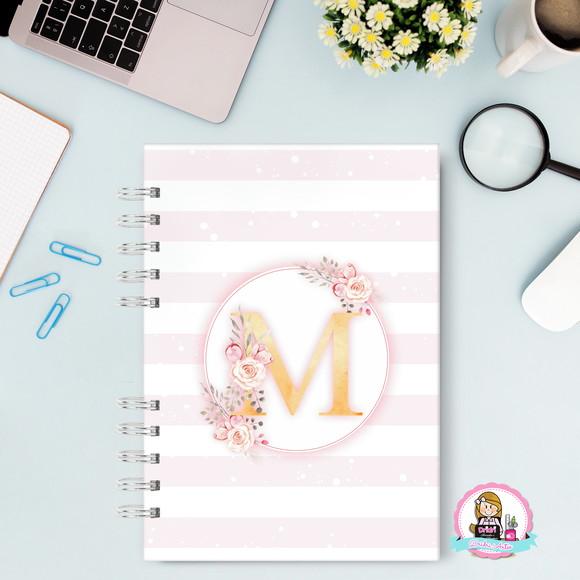 Caderno Floral Pautado