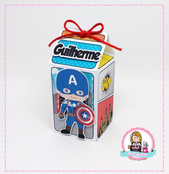 Caixa Milk Capitão América