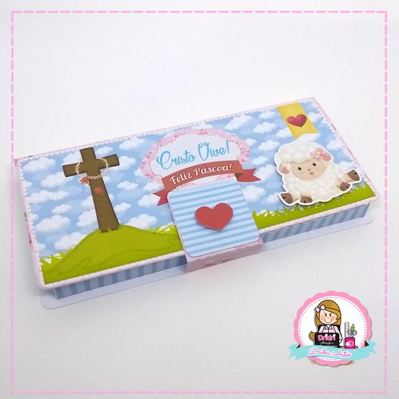 Caixa para Barra de chocolate Páscoa