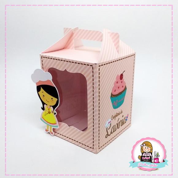 Caixa para Cupcake Confeiteira