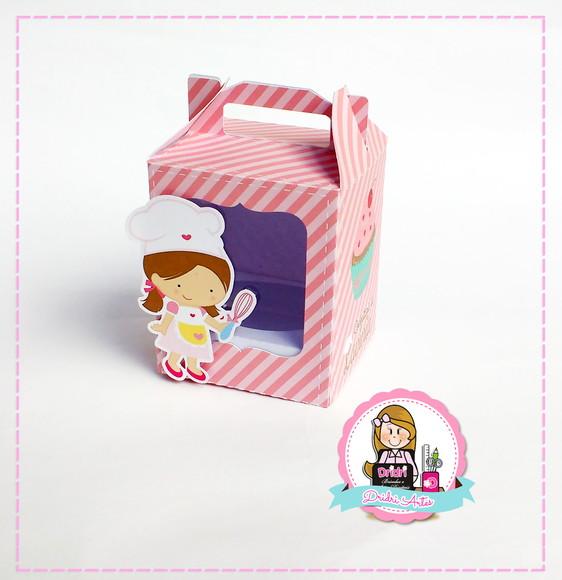 Caixa para Cupcake Confeiteira