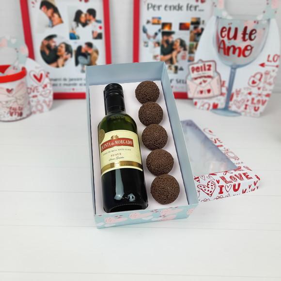 Caixa para Doces e Vinho Namorados
