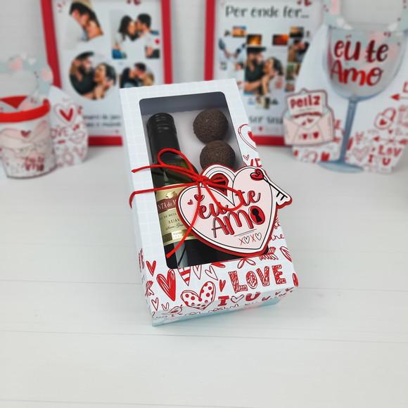 Caixa para Doces e Vinho Namorados