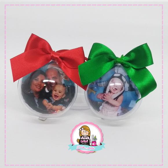 Caixinha com Bola de Natal Personalizada