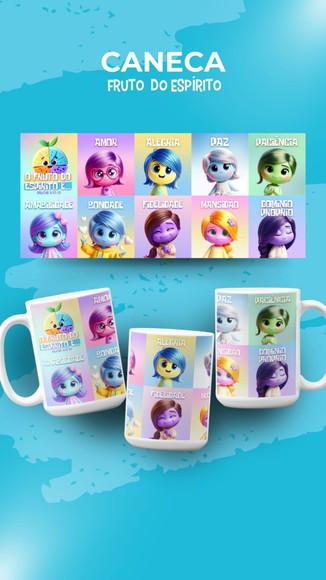 Caneca Cerâmica Frutos do Espírito