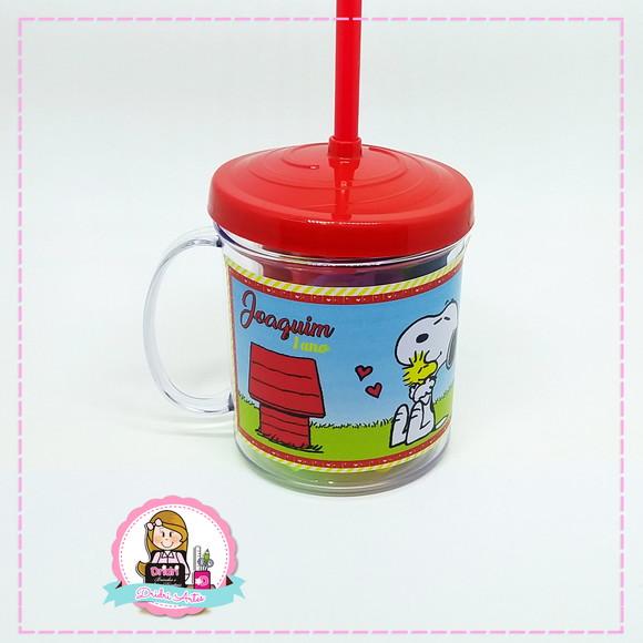 Caneca Personalizada com Kit de Massinha Snoopy